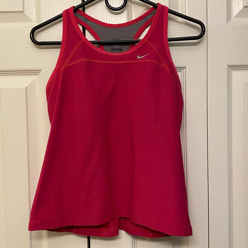 Pink Nike Dri-Fit with Built in Bra Tank